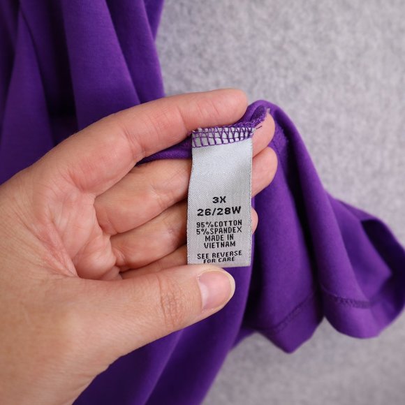 Catherines Camisole Tank Top Womens 3X Purple Suprema Collection Stretch Layers - Picture 10 of 13